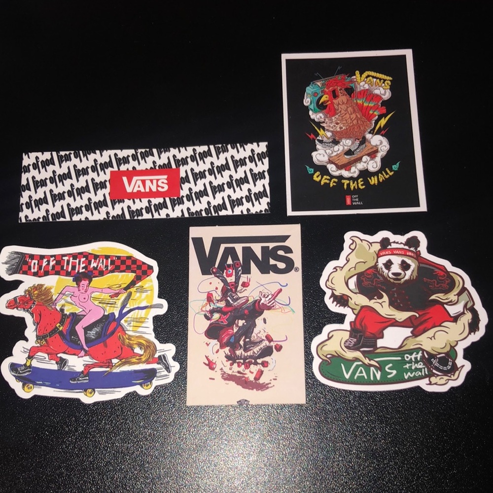 5 vans off the wall stickers